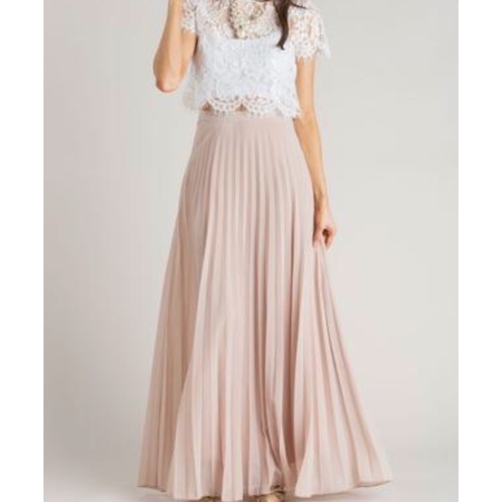 Day & Night || Pleated Maxi Skirt